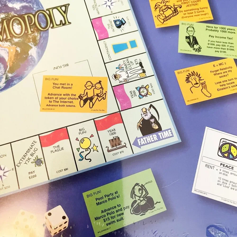 Millenniumopoly Sealed Board Game Millennium Edition 2000 Late for the Sky Rare
